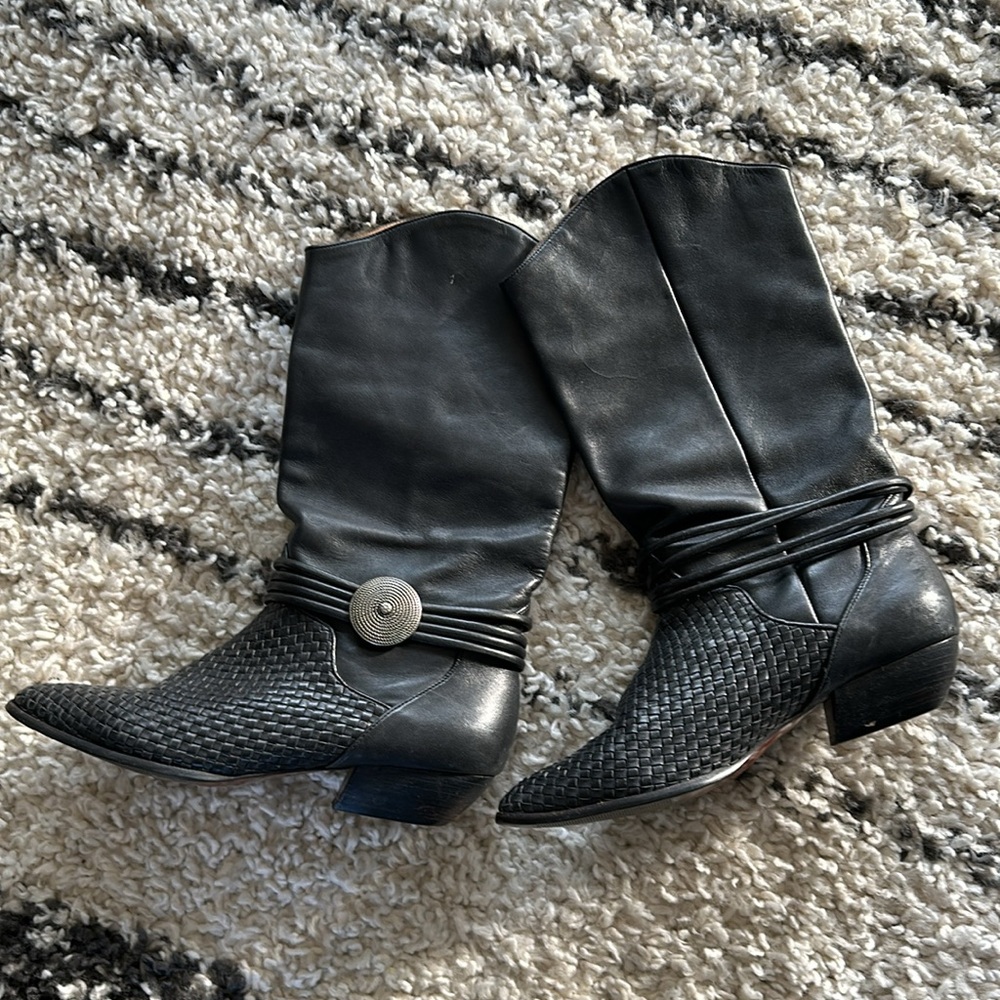 Charter Club Harness Cowboy Boots